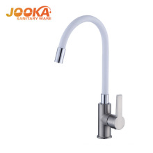 Economic new style white color flexible faucet kitchen sink mixer tap